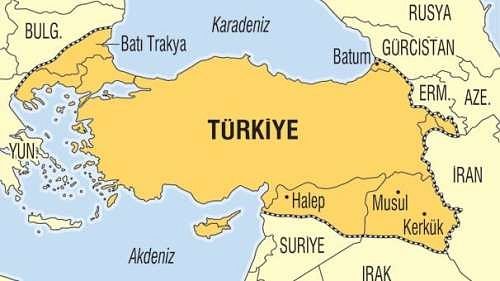 Картата на „Нова Турция”